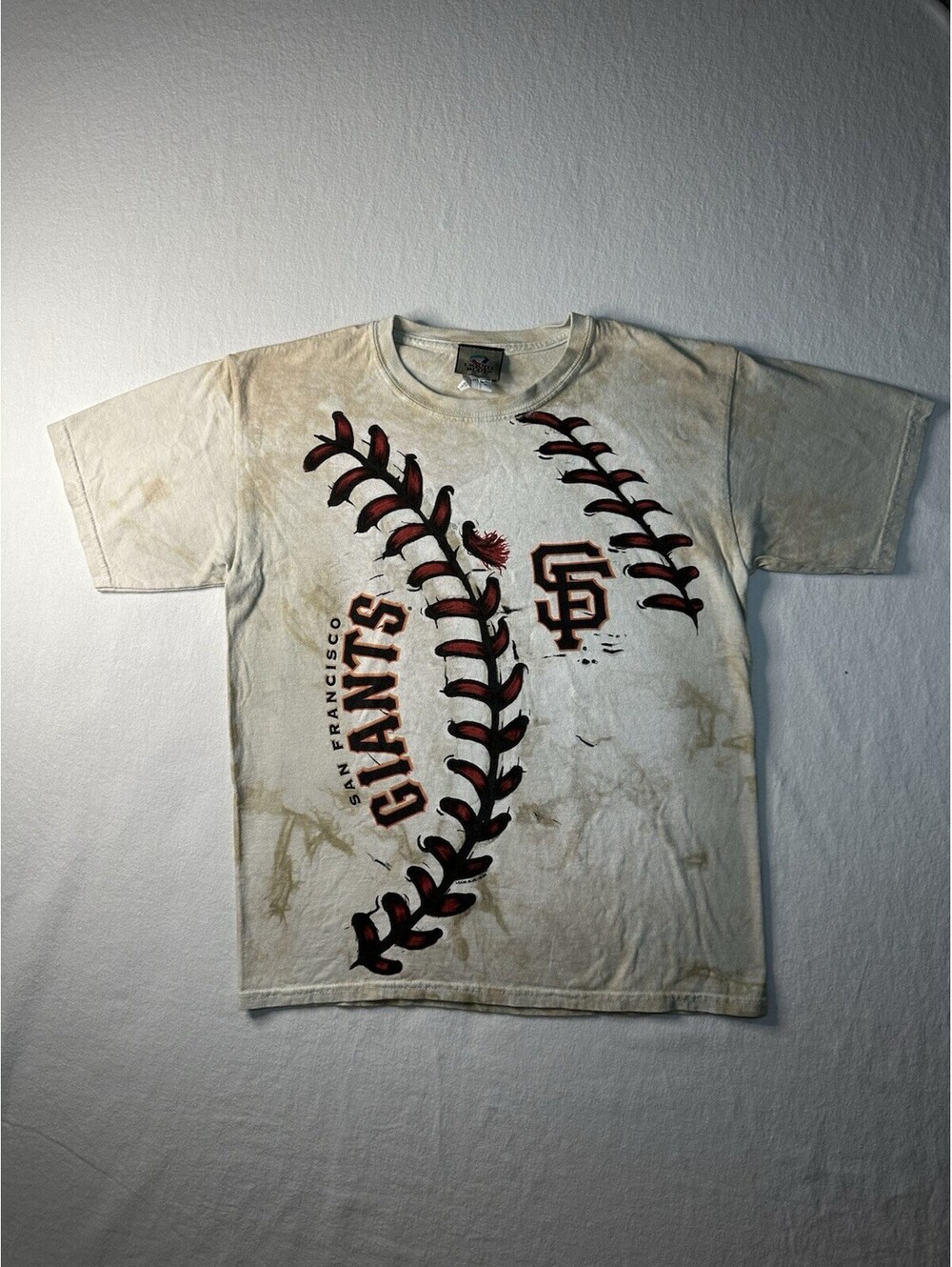 Liquid Blue 2014 L Youth Dead Stock San Francisco Giants AOP TShirt MLB Basebal
